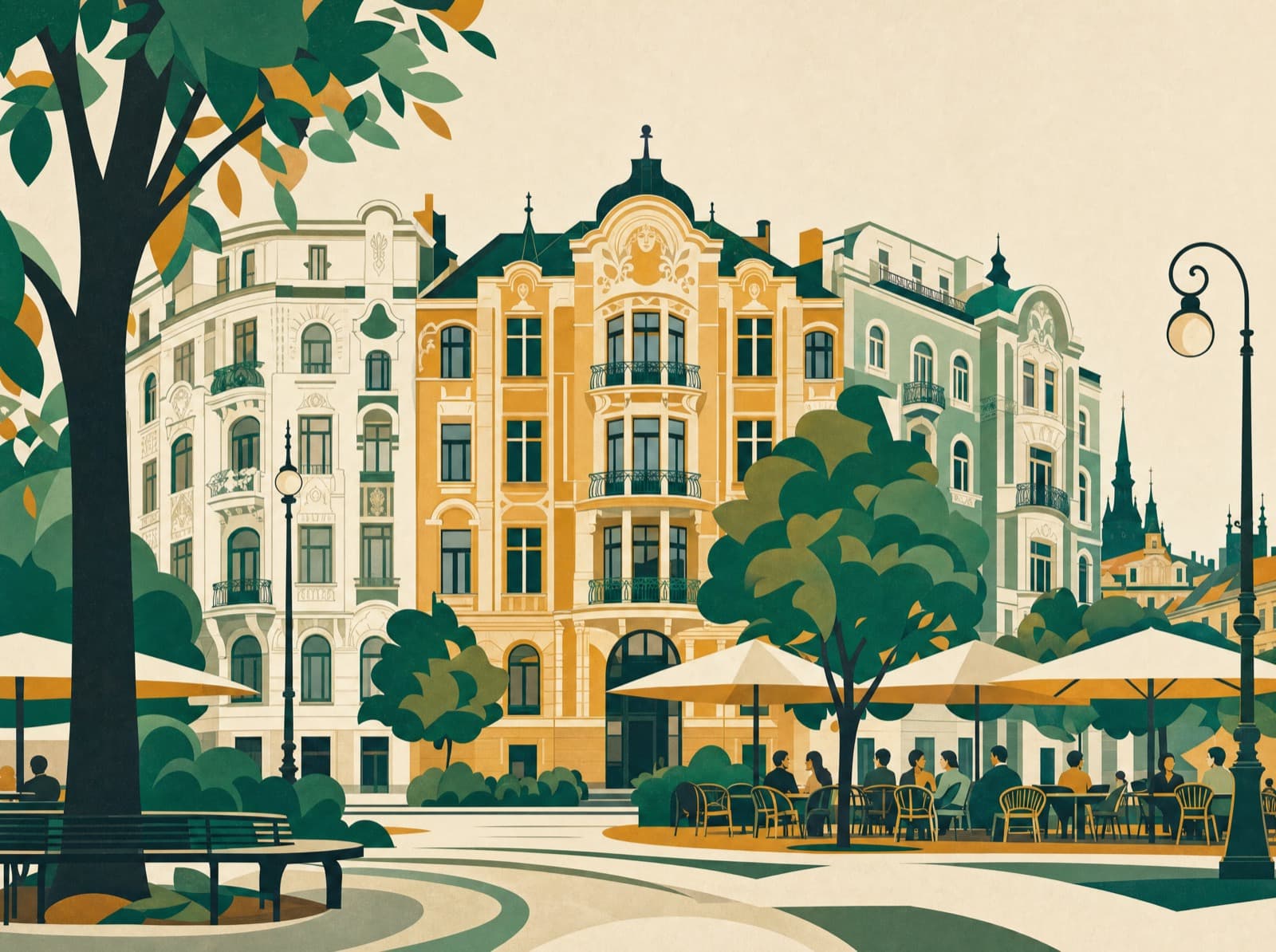 Illustration of Vinohrady